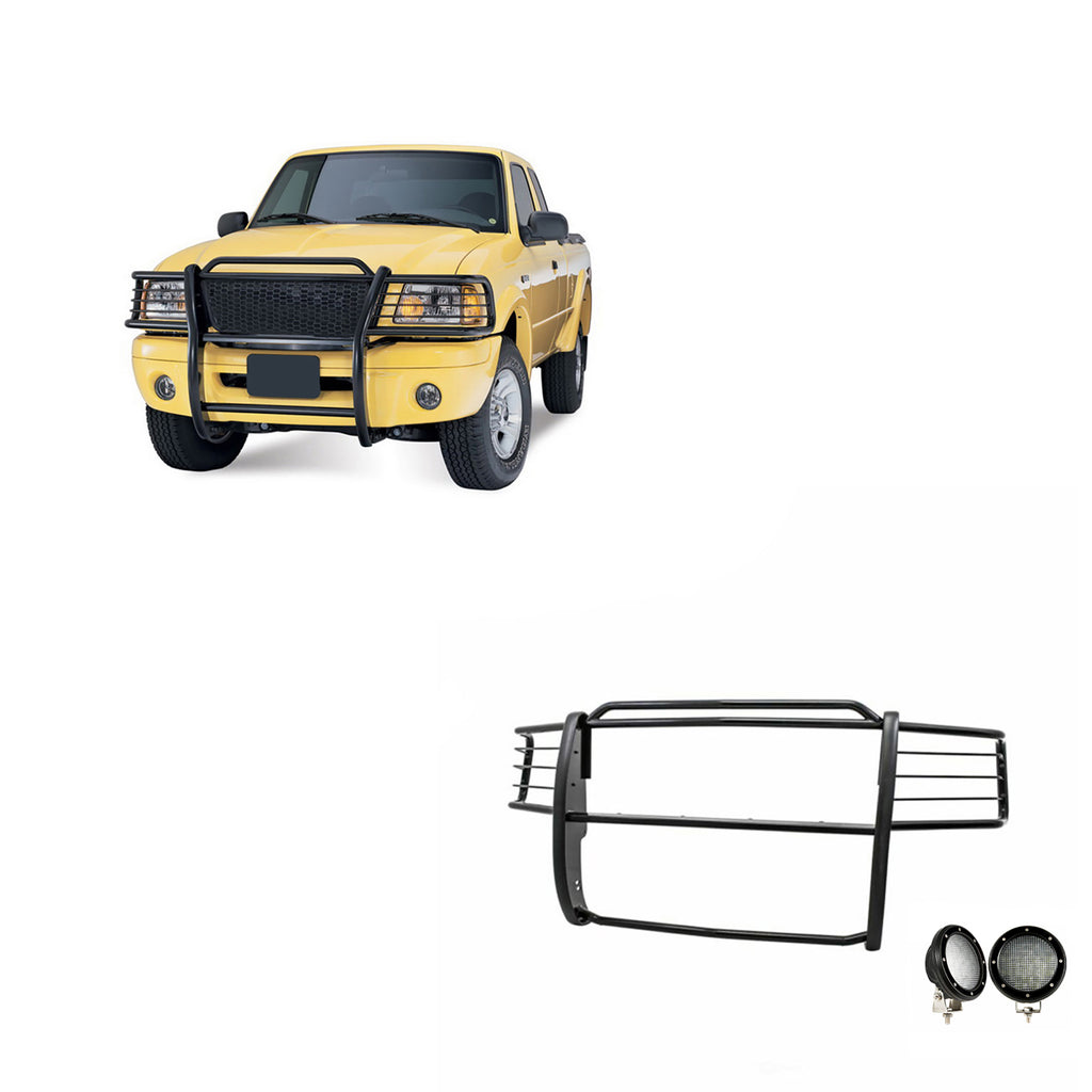 Black Horse Off Road 17FR20MA-PLFB Grille Guard Kit for Select Ford Ranger