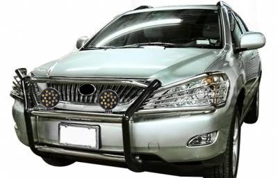 Black Horse Off Road 17G80330MSS-PLB Grille Guard Kit for Select Lexus RX330, Lexus RX350