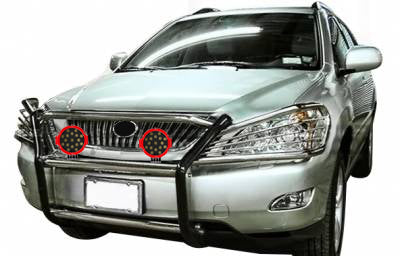 Black Horse Off Road 17G80330MSS-PLR Grille Guard Kit for Select Lexus RX330, Lexus RX350
