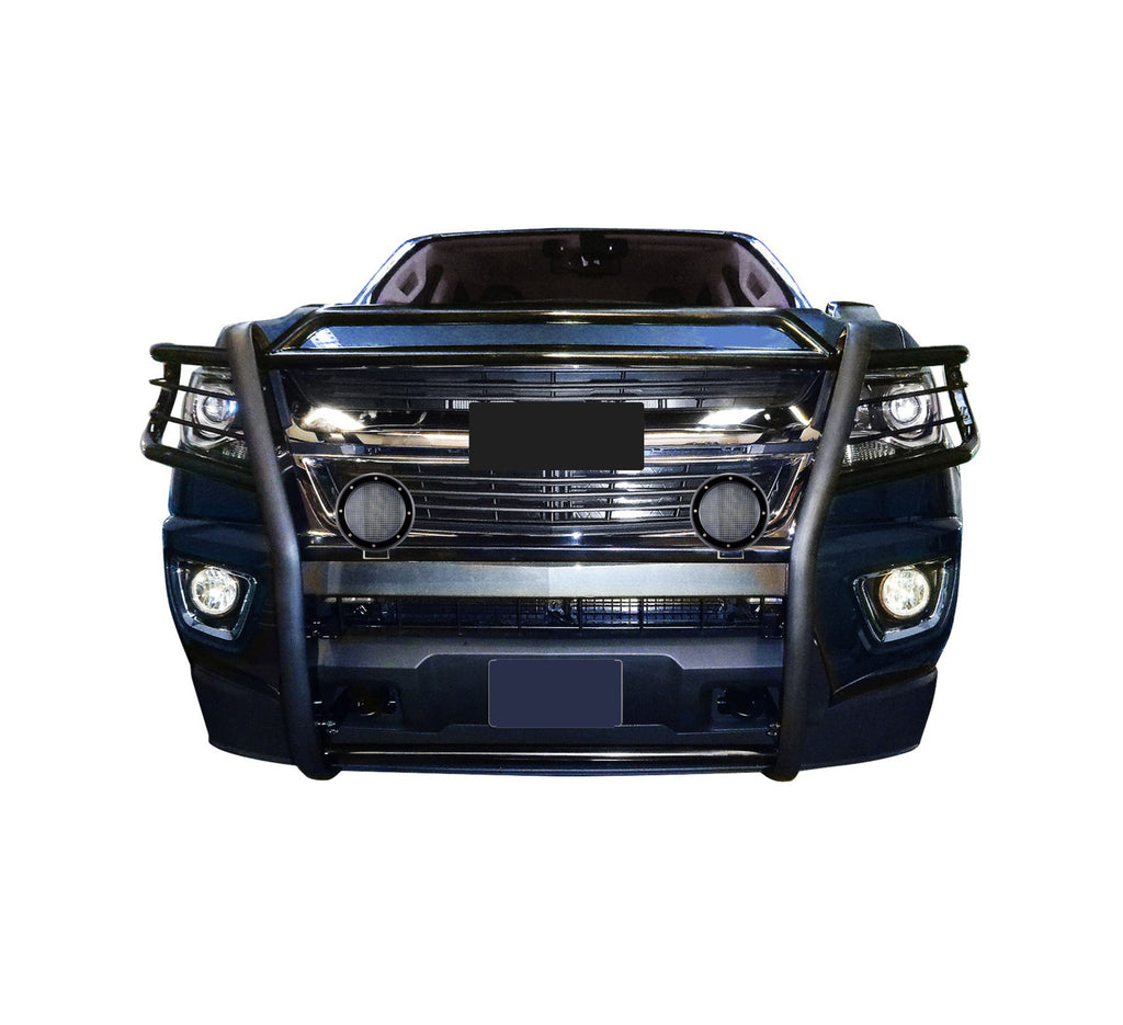 Black Horse Off Road 17GC15MA-PLFB Grille Guard Kit for Select Chevrolet Colorado, GMC Canyon