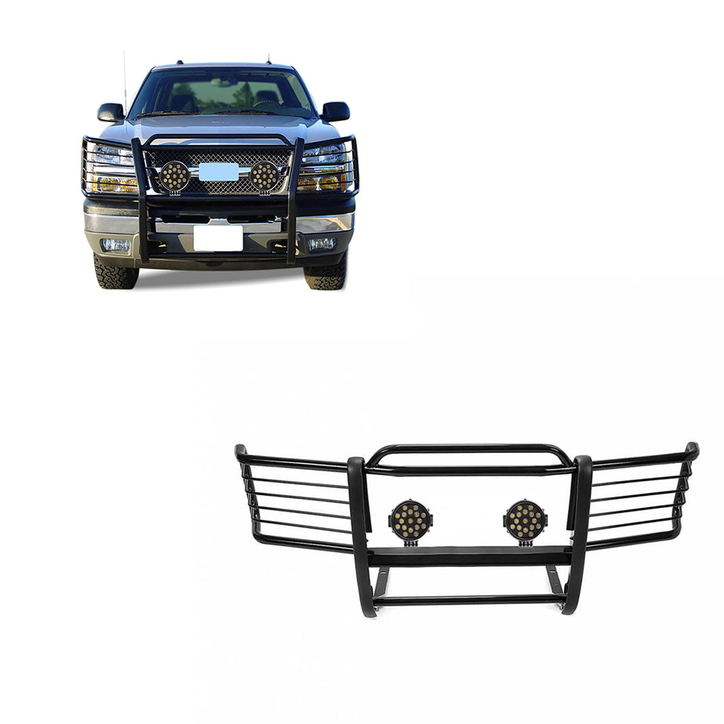 Black Horse Off Road 17GJ23MA-PLB Grille Guard Kit for Select Chevrolet Silverado, Chevrolet Suburban 1500, Chevrolet Tahoe, GMC Yukon