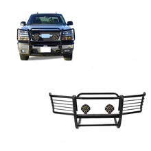 Load image into Gallery viewer, Black Horse Off Road 17GJ23MA-PLB Grille Guard Kit for Select Chevrolet Silverado, Chevrolet Suburban 1500, Chevrolet Tahoe, GMC Yukon