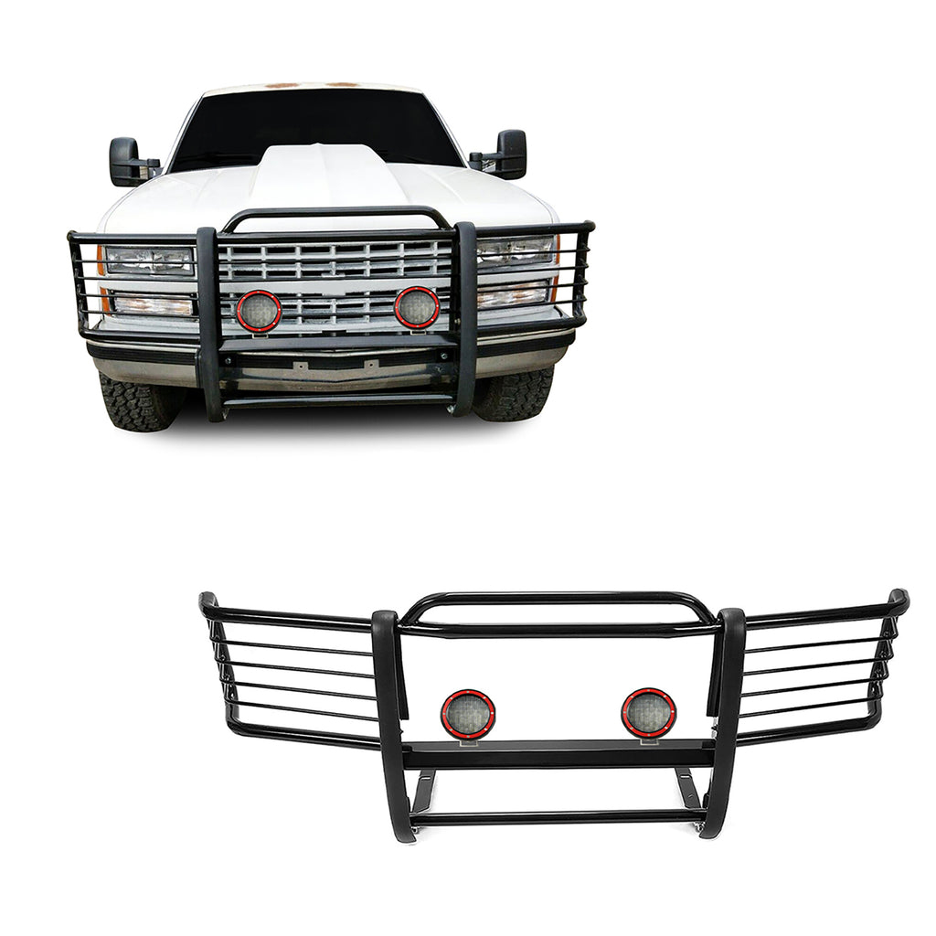 Black Horse Off Road 17GJ23MA-PLFR Grille Guard Kit for Select Chevrolet Silverado, Chevrolet Suburban 1500, Chevrolet Tahoe, GMC Yukon
