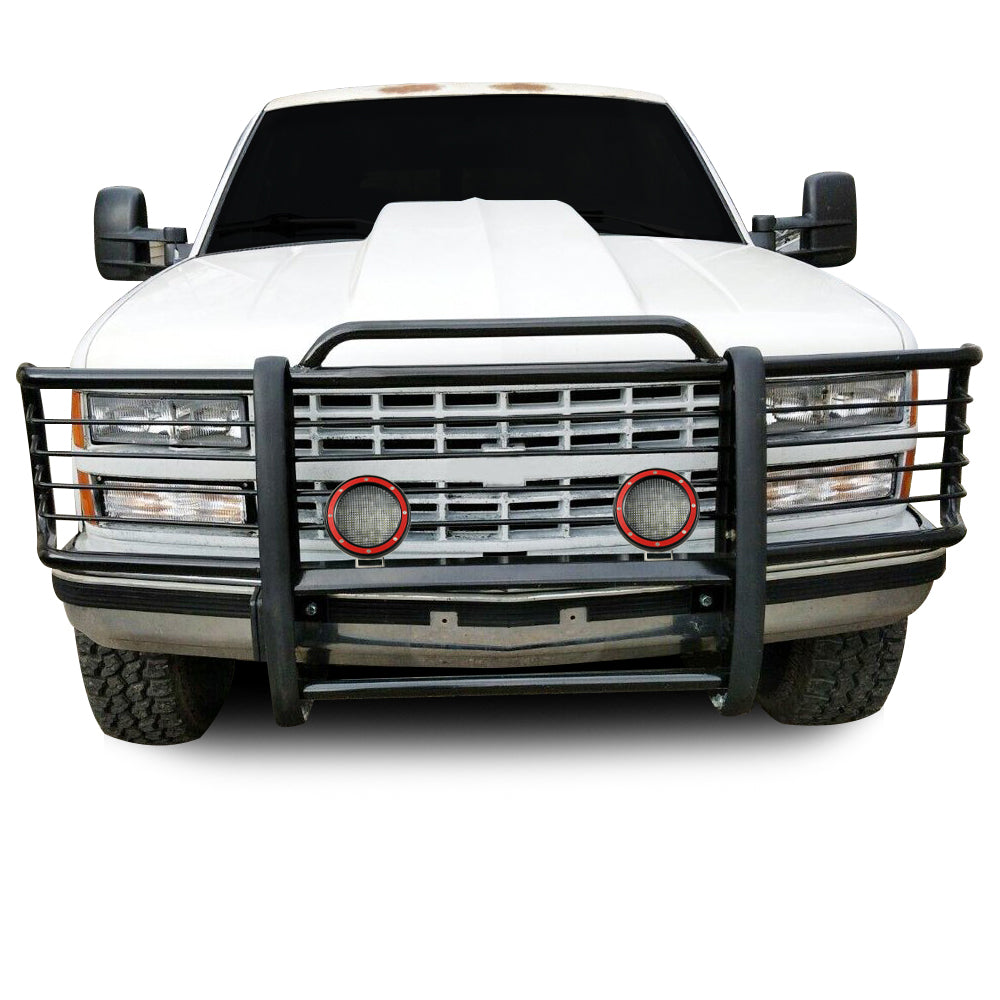 Black Horse Off Road 17GJ23MA-PLFR Grille Guard Kit for Select Chevrolet Silverado, Chevrolet Suburban 1500, Chevrolet Tahoe, GMC Yukon
