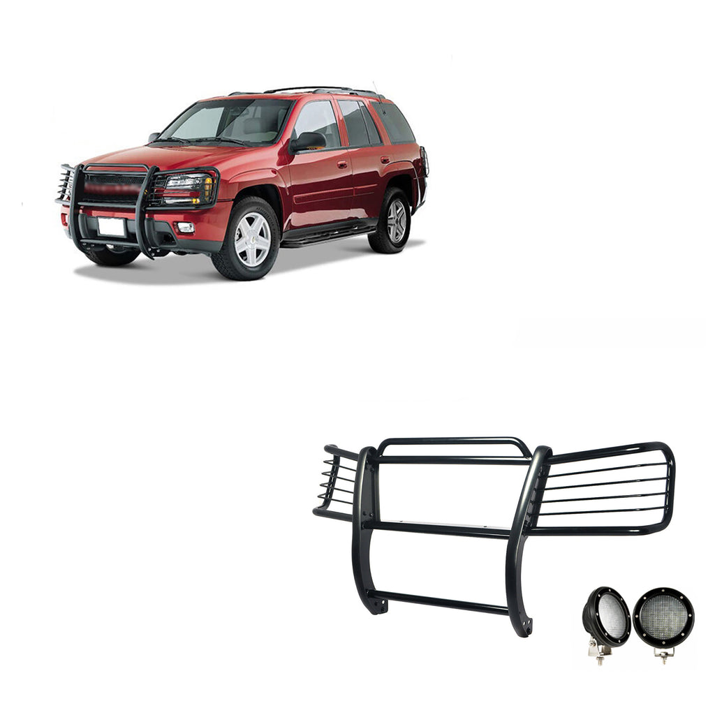 Black Horse Off Road 17GK26MA-PLFB Grille Guard Kit for Select Chevrolet Trailblazer, Chevrolet Trailblazer EXT