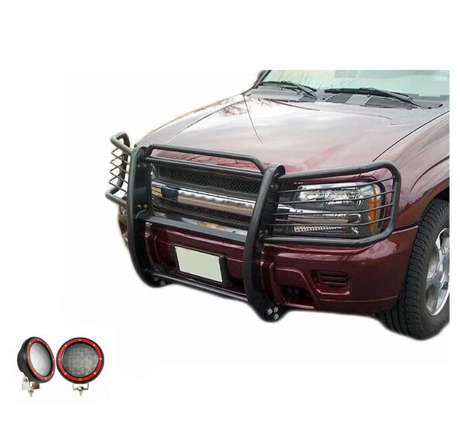 Black Horse Off Road 17GK26MA-PLFR Grille Guard Kit for Select Chevrolet Trailblazer, Chevrolet Trailblazer EXT