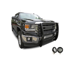 Load image into Gallery viewer, Black Horse Off Road 17GS12MA-PLFB Grille Guard Kit for Select GMC Sierra 1500, GMC Sierra Limited