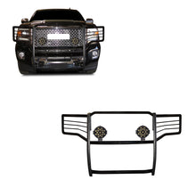 Load image into Gallery viewer, Black Horse Off Road 17GS14MA-PLB Grille Guard Kit for Select GMC Sierra HD, GMC Sierra HD
