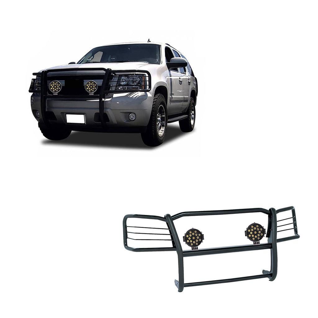 Black Horse Off Road 17GT20MA-PLB Grille Guard Kit for Select Chevrolet Tahoe