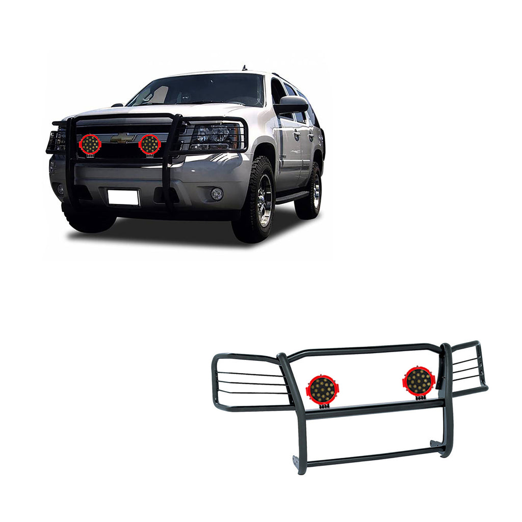 Black Horse Off Road 17GT20MA-PLR Grille Guard Kit for Select Chevrolet Tahoe