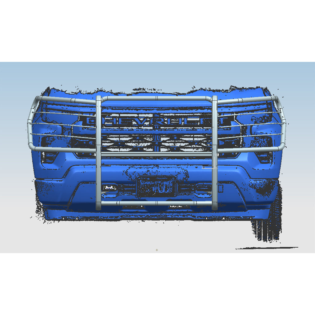 Black Horse Off Road 17GT22MSS Grille Guard for Select Chevrolet Silverado