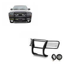 Load image into Gallery viewer, Black Horse Off Road 17GT23MA-PLFB Grille Guard Kit for Select Chevrolet Silverado 1500, Chevrolet Suburban 1500, Chevrolet Tahoe, GMC Yukon, GMC Yukon XL