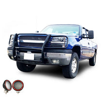 Load image into Gallery viewer, Black Horse Off Road 17GT25MA-PLFR Grille Guard Kit for Select Chevrolet Avalanche 1500, Chevrolet Silverado 1500, Chevrolet Silverado HD Classic, Chevrolet Silverado 2500, Chevrolet Silverado HD Classic