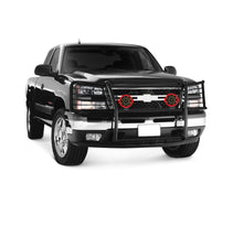 Load image into Gallery viewer, Black Horse Off Road 17GT25MA-PLR Grille Guard Kit for Select Chevrolet Avalanche 1500, Chevrolet Silverado 1500, Chevrolet Silverado HD Classic, Chevrolet Silverado 2500, Chevrolet Silverado HD Classic