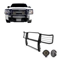 Load image into Gallery viewer, Black Horse Off Road 17GT27MA-PLB Grille Guard Kit for Select Chevrolet Silverado 1500, Chevrolet Silverado LD