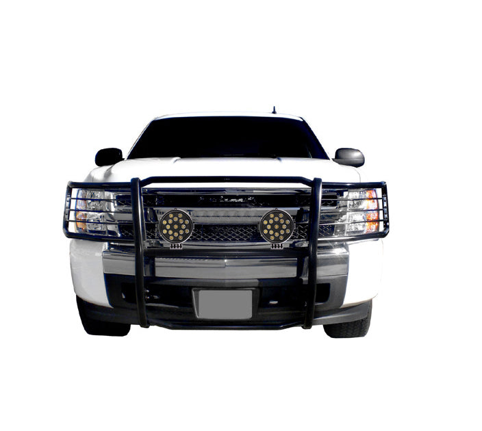 Black Horse Off Road 17GT27MA-PLB Grille Guard Kit for Select Chevrolet Silverado 1500, Chevrolet Silverado LD