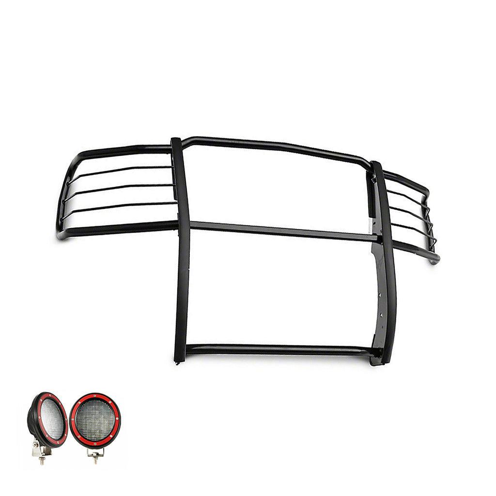 Black Horse Off Road 17GT27MA-PLFR Grille Guard Kit for Select Chevrolet Silverado 1500, Chevrolet Silverado LD