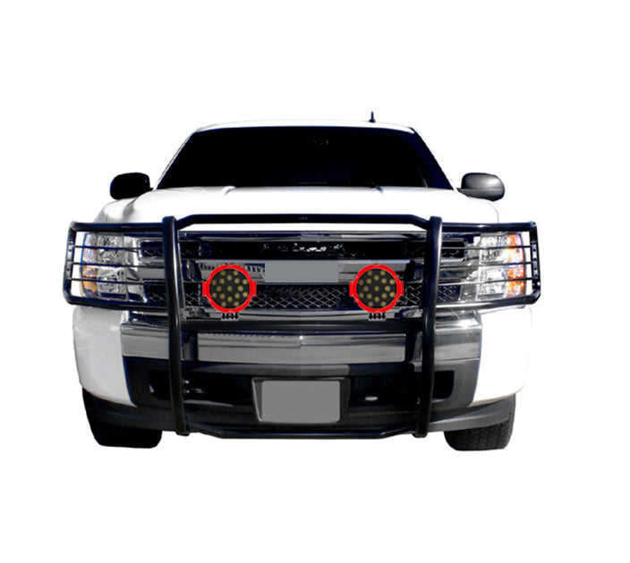 Black Horse Off Road 17GT27MA-PLR Grille Guard Kit for Select Chevrolet Silverado 1500, Chevrolet Silverado LD