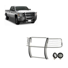 Load image into Gallery viewer, Black Horse Off Road 17GT27MSS-PLFB Grille Guard Kit for Select Chevrolet Silverado 1500, Chevrolet Silverado LD