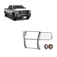 Load image into Gallery viewer, Black Horse Off Road 17GT27MSS-PLFR Grille Guard Kit for Select Chevrolet Silverado 1500, Chevrolet Silverado LD
