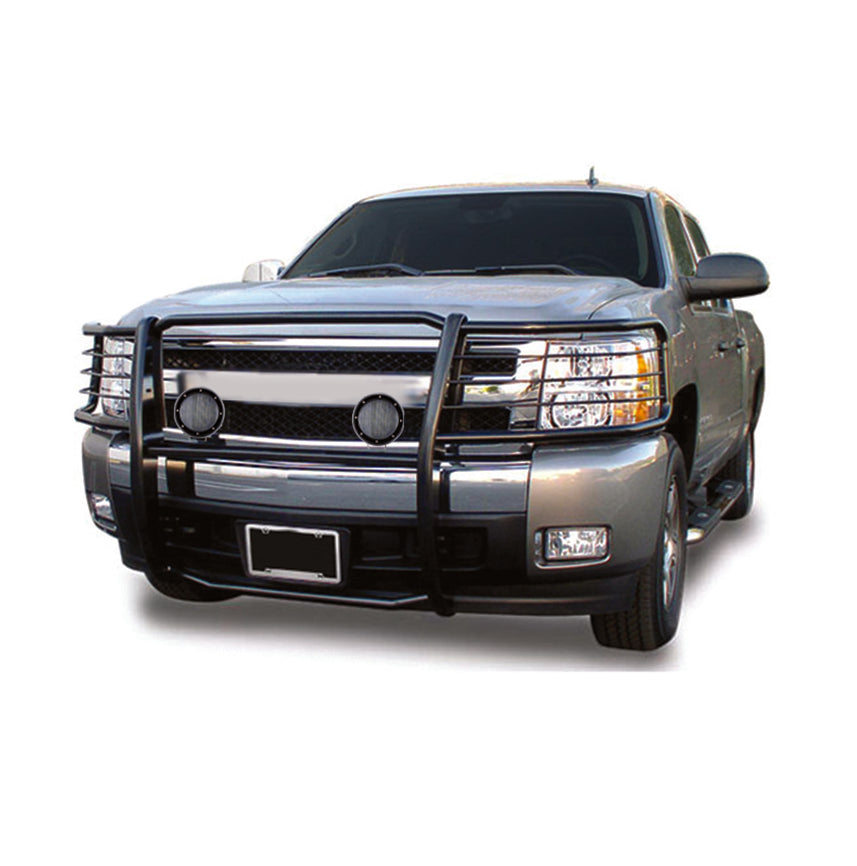 Black Horse Off Road 17GT28MA-PLFB Grille Guard Kit for Select Chevrolet Silverado HD, Chevrolet Silverado HD