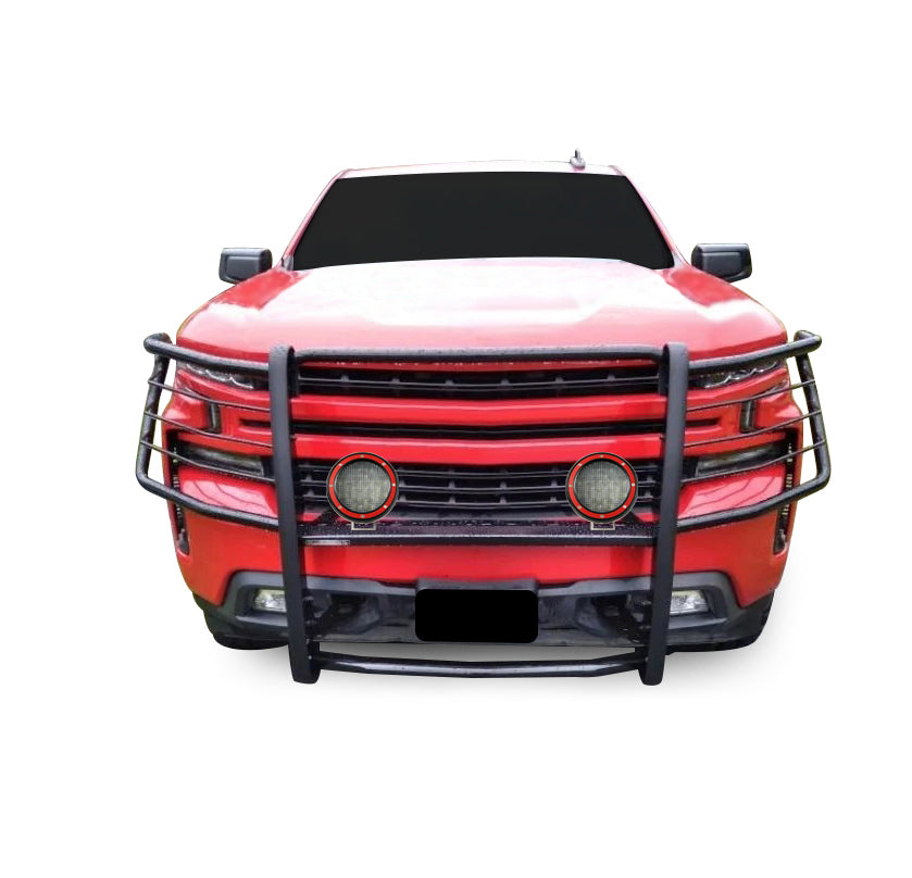 Black Horse Off Road 17GT29MA-PLFR Grille Guard Kit for Select Chevrolet Silverado