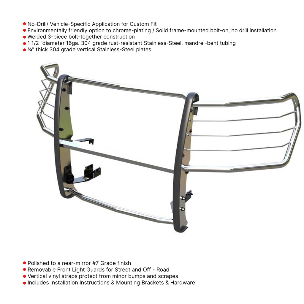 Black Horse Off Road 17GT29MSS Grille Guard for Select Chevrolet Silverado