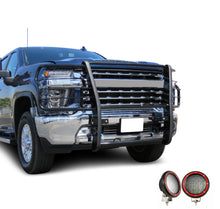 Load image into Gallery viewer, Black Horse Off Road 17GT30MA-PLFR Grille Guard Kit for Select Chevrolet Silverado HD, Chevrolet Silverado HD