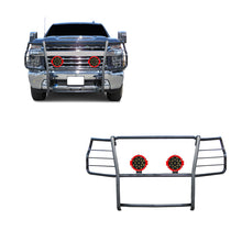 Load image into Gallery viewer, Black Horse Off Road 17GT30MA-PLR Grille Guard Kit for Select Chevrolet Silverado HD, Chevrolet Silverado HD