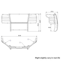 Load image into Gallery viewer, Black Horse Off Road 17GT30MA Grille Guard for Select Chevrolet Silverado HD, Chevrolet Silverado HD