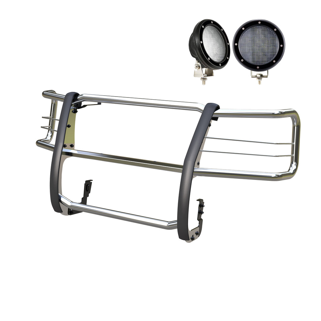 Black Horse Off Road 17GV02MSS-PLFB Grille Guard Kit for Select Chevrolet City Express, Chevrolet Express 1500, Chevrolet Express 2500, Chevrolet Express 3500, Chevrolet Express 4500, Chevrolet Express Cargo, Chevrolet Express Max, Chevrolet Express