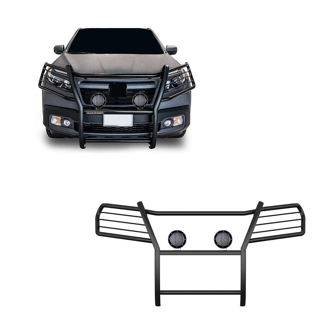 Black Horse Off Road 17H01MA-PLFB Grille Guard Kit for Select Honda Ridgeline