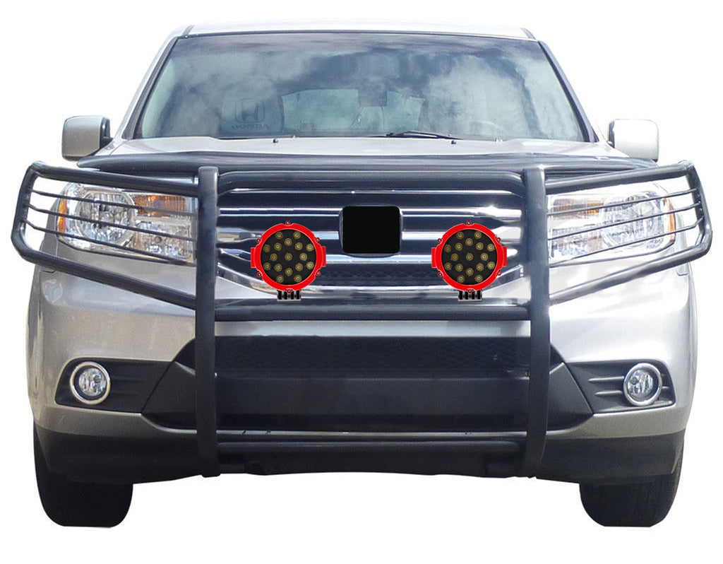 Black Horse Off Road 17H151402MA-PLR Grille Guard Kit for Select Honda Pilot