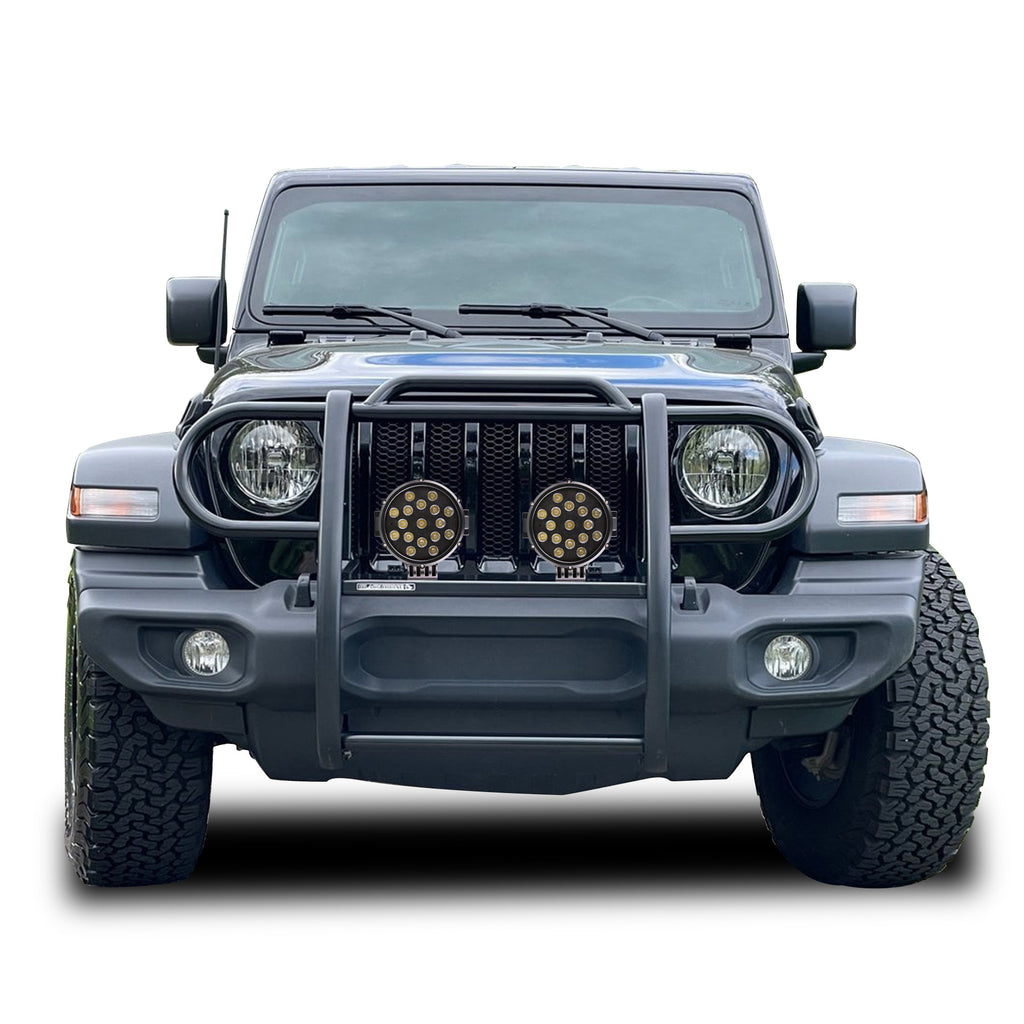 Black Horse Off Road 17JPJLMA-PLB Grille Guard Kit for Select Jeep Gladiator