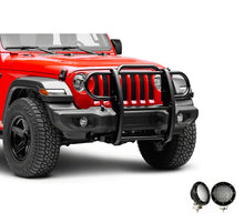 Load image into Gallery viewer, Black Horse Off Road 17JPJLMA-PLFB Grille Guard Kit for Select Jeep Gladiator, Jeep Wrangler