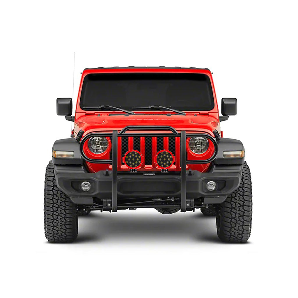 Black Horse Off Road 17JPJLMA-PLR Grille Guard Kit for Select Jeep Gladiator