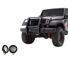 Load image into Gallery viewer, Black Horse Off Road 17JPWRMA-PLFB Grille Guard Kit for Select Jeep Wrangler