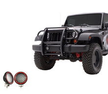 Load image into Gallery viewer, Black Horse Off Road 17JPWRMA-PLFR Grille Guard Kit for Select Jeep Wrangler