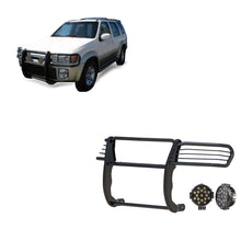 Load image into Gallery viewer, Black Horse Off Road 17NE23MA-PLB Grille Guard Kit for Select INFINITI QX4, Nissan Pathfinder