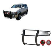 Load image into Gallery viewer, Black Horse Off Road 17NE23MA-PLR Grille Guard Kit for Select INFINITI QX4, Nissan Pathfinder