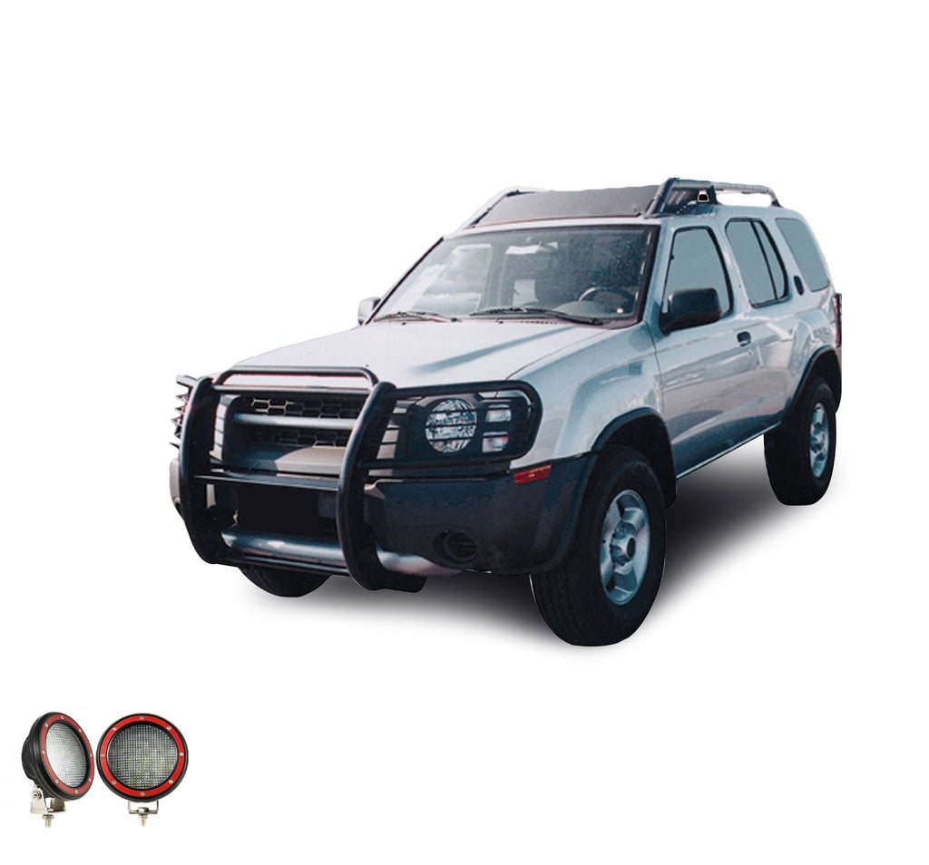 Black Horse Off Road 17NI26MA-PLFR Grille Guard Kit for Select Nissan Frontier, Nissan Xterra