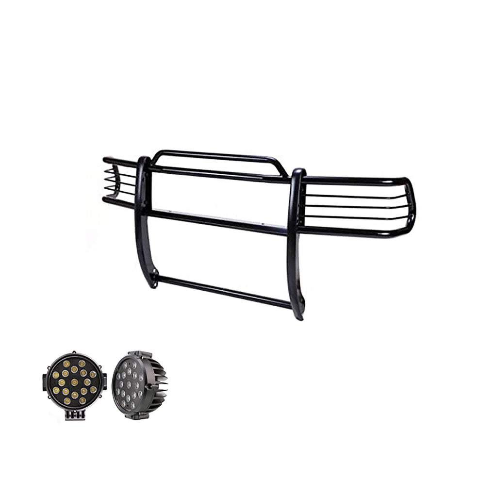 Black Horse Off Road 17NR26MA-PLB Grille Guard Kit for Select Nissan Armada, Nissan TITAN