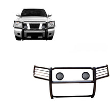 Load image into Gallery viewer, Black Horse Off Road 17NR26MA-PLFB Grille Guard Kit for Select Nissan Armada, Nissan TITAN