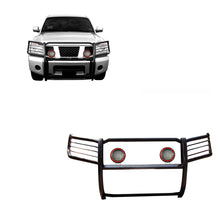 Load image into Gallery viewer, Black Horse Off Road 17NR26MA-PLFR Grille Guard Kit for Select Nissan Armada, Nissan TITAN