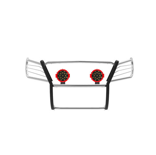 Black Horse Off Road 17NR26MSS-PLR Grille Guard Kit for Select Nissan Armada, Nissan TITAN