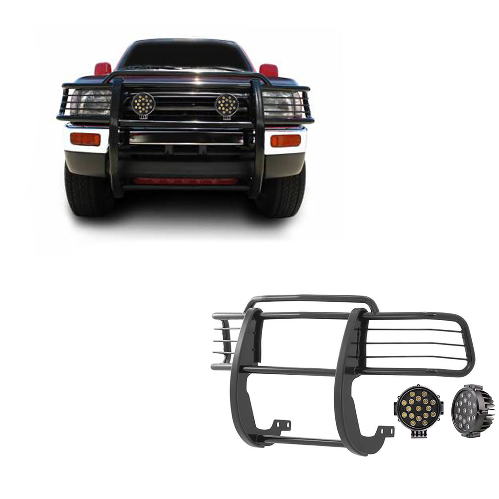 Black Horse Off Road 17T80202MA-PLB Grille Guard Kit for Select Toyota 4Runner, Toyota Tacoma