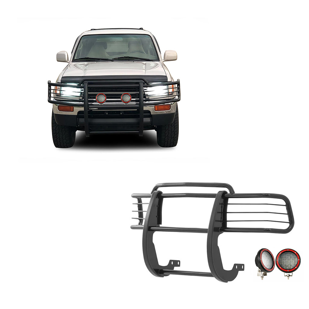 Black Horse Off Road 17T80202MA-PLFR Grille Guard Kit for Select Toyota 4Runner, Toyota Tacoma