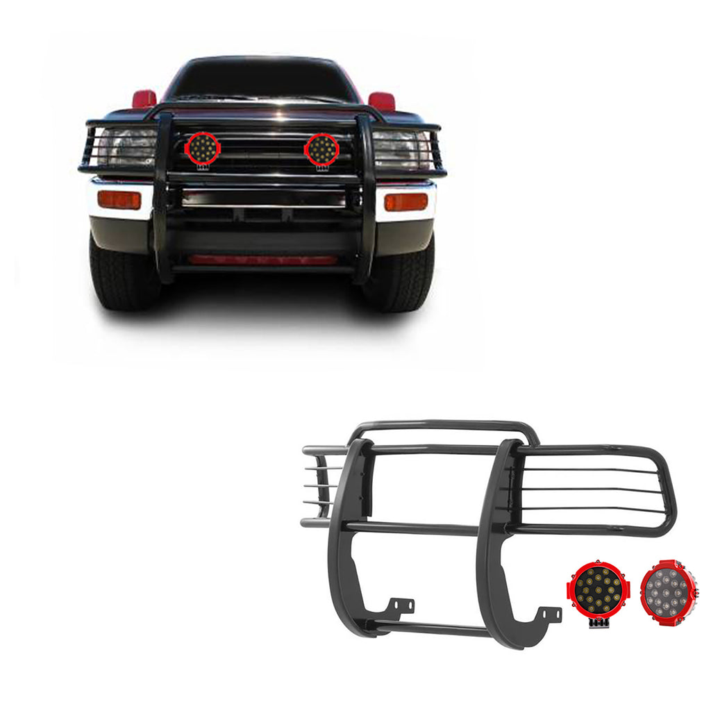 Black Horse Off Road 17T80202MA-PLR Grille Guard Kit for Select Toyota 4Runner, Toyota Tacoma