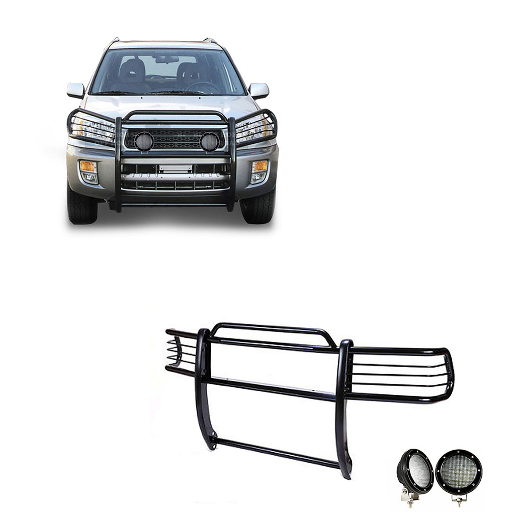 Black Horse Off Road 17TH26MA-PLFB Grille Guard Kit for Select Toyota RAV4