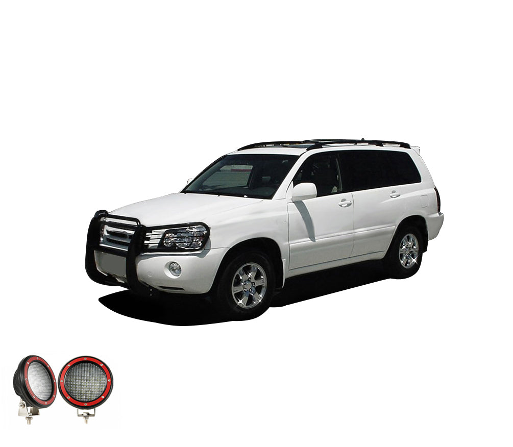 Black Horse Off Road 17TL26MA-PLFR Grille Guard Kit for Select Toyota Highlander
